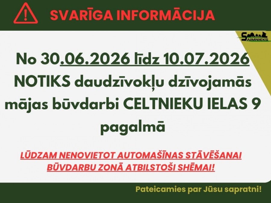 Būvdarbi Celtnieku ielas 9 pagalmā
