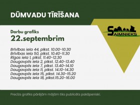 Turpinās dūmvadu tīrīšana SIA “Preiļu saimnieks” pārvaldītajās mājās - darbu plāns 22.septembrim