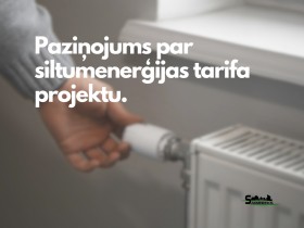 Paziņojums par tarifa projektu