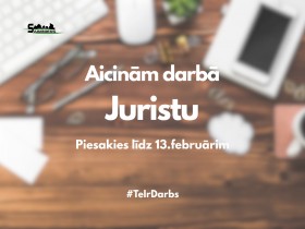 Aicinām darbā Juristu/-i